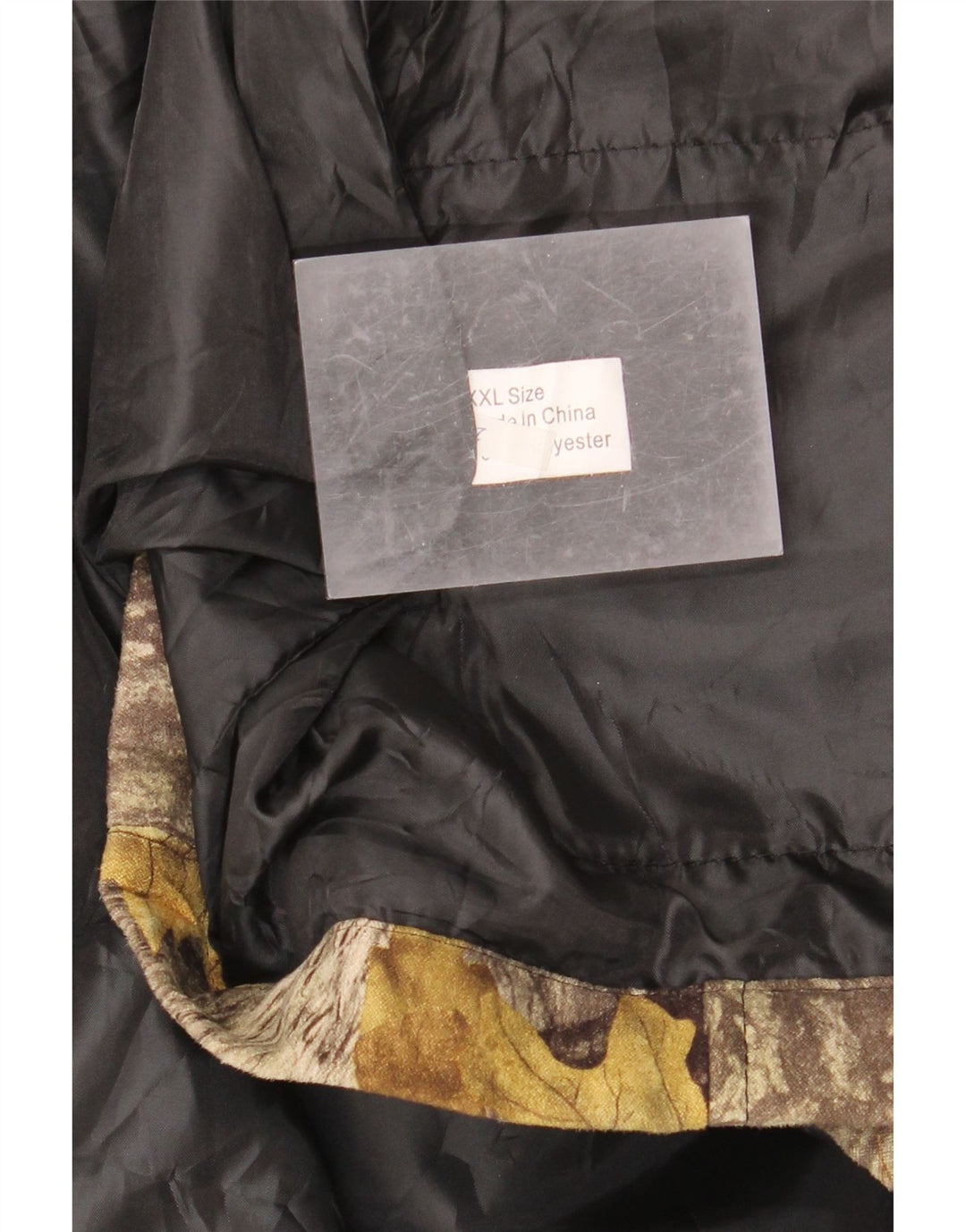 VINTAGE Herren-Weste mit abstraktem Muster, UK 44 2XL, braunes Farbblock-Polyester