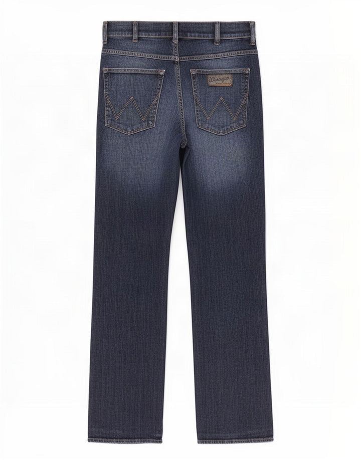 Wrangler Herren Pittsboro Bootcut Jeans W32 L32 Marineblaue Baumwolle