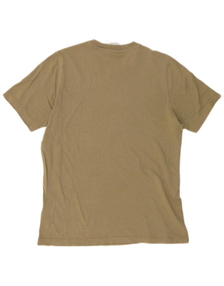 Adidas Herren Grafik-T-Shirt-Oberteil aus mittlerer Khaki-Baumwolle