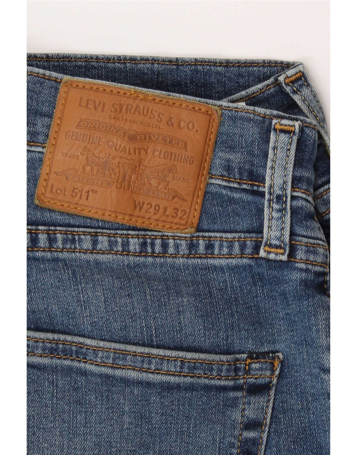 Levi's Herren 511 Slim Jeans W29 L32 Blaue Baumwolle