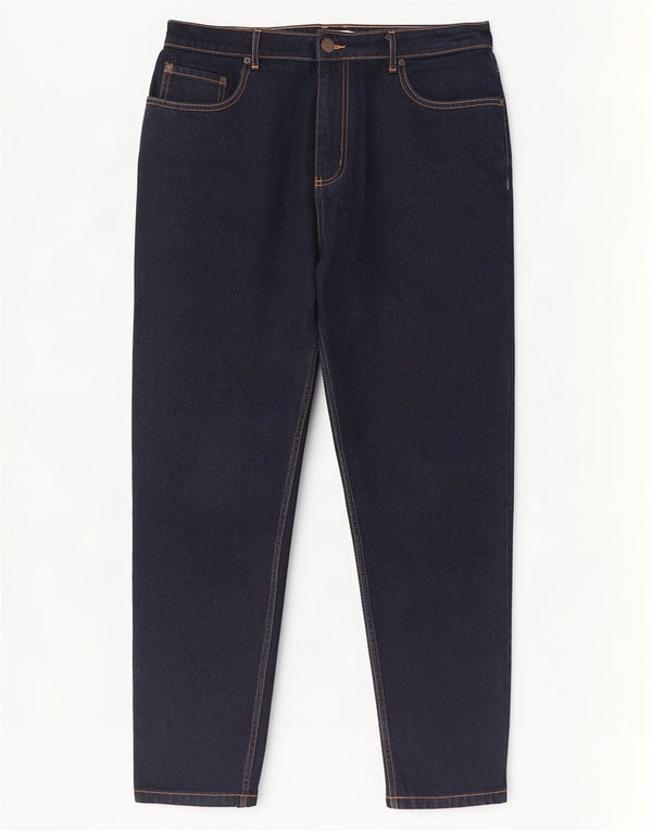 Jack Wills Mens Tapered Jeans W36 L28 Navy Blue Cotton