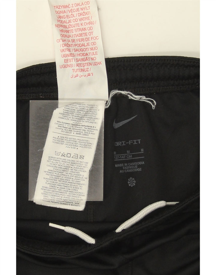 Nike Dri Fit Sportshorts für Jungen, 10–11 Jahre, mittelgroß, schwarzes Polyester