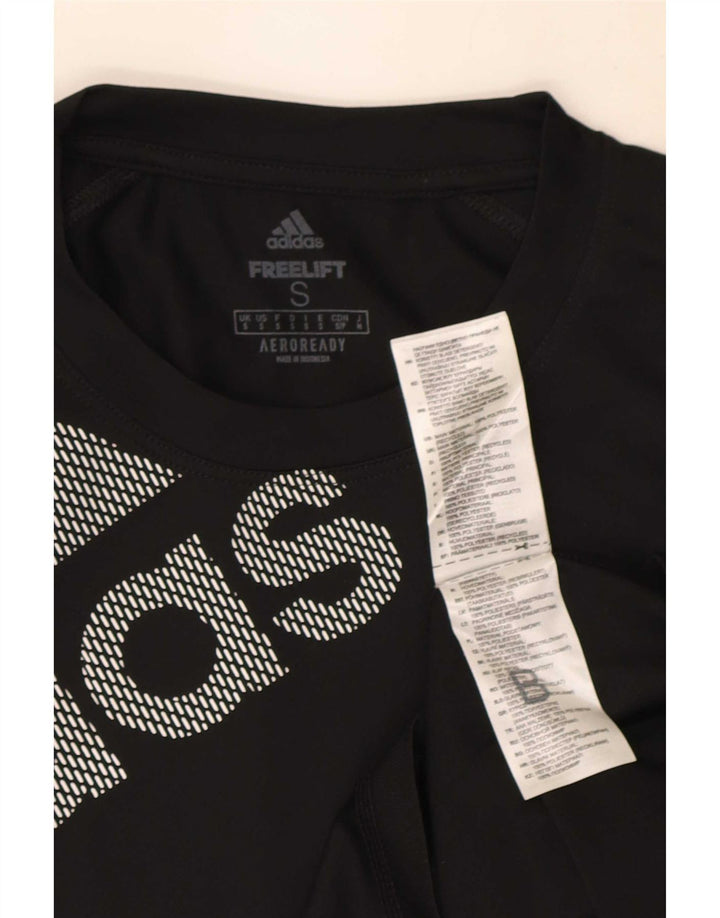 Adidas Herren Aeroready Graphic T-Shirt Top Small Schwarz Polyester