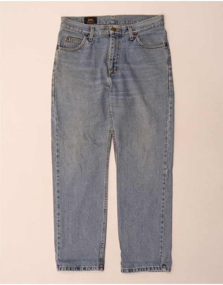 LEE Herren Brooklyn Straight Jeans W32 L30 Blaue Baumwolle