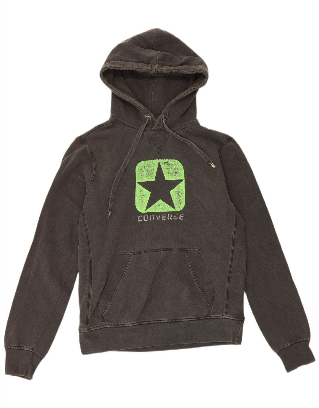 Converse Herren-Kapuzenpullover mit Grafik, mittelgraue Baumwolle
