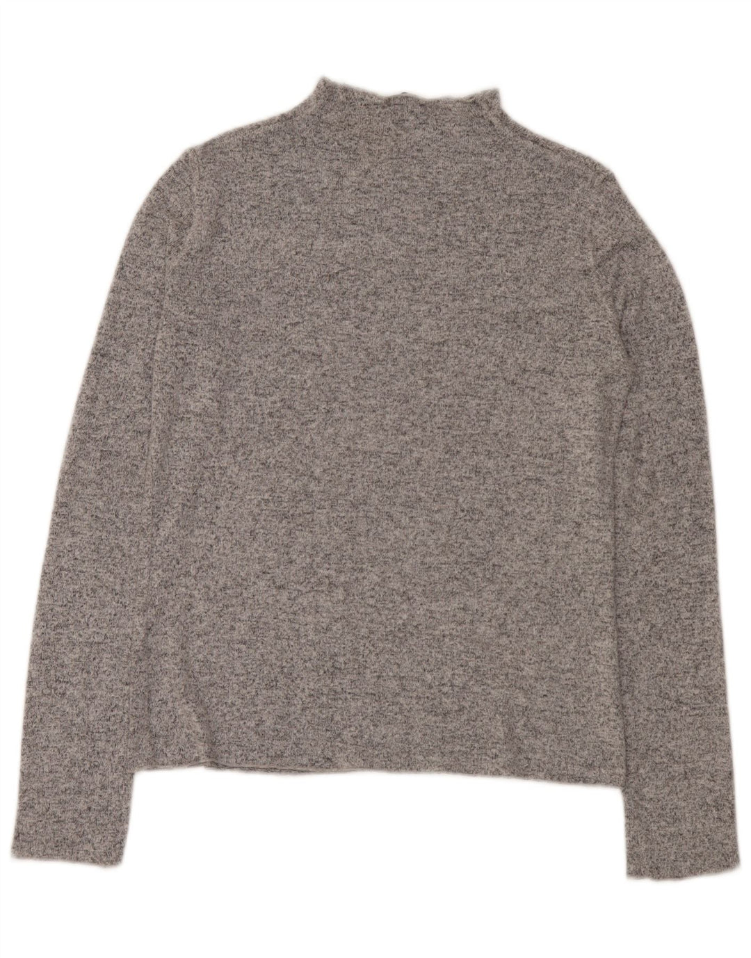 Rollkragenpullover für Damen von Zara, Gr. 40, Größe L, Grau meliert