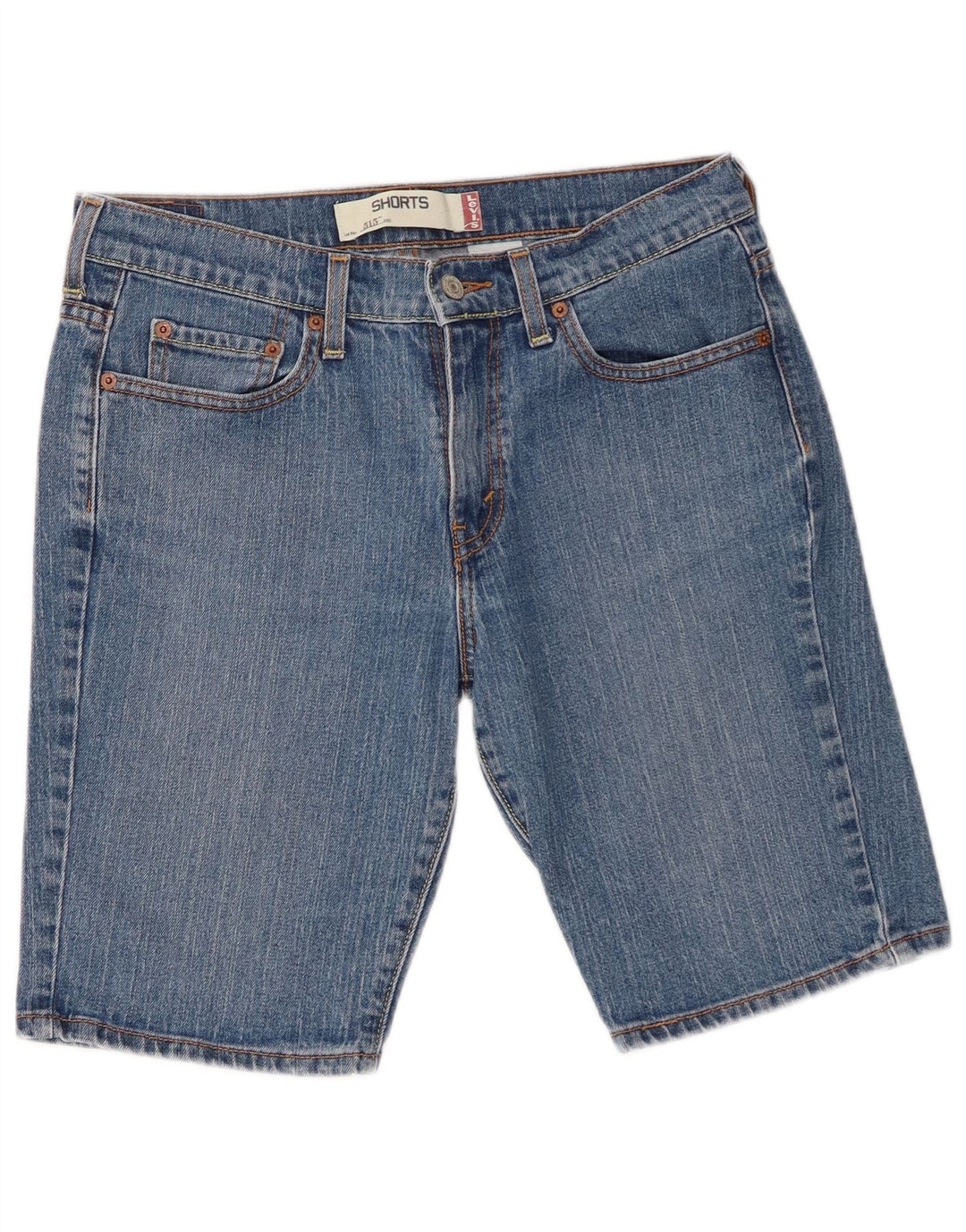 Levi's Damen 515 Denim Shorts US 8 Medium W30 Blaue Baumwolle