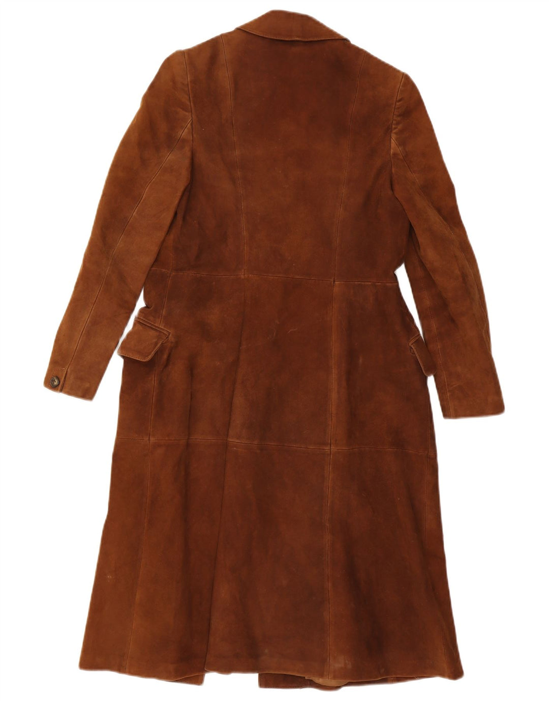 Vintage Damen Wildledermantel IT 44 Mittelbraun