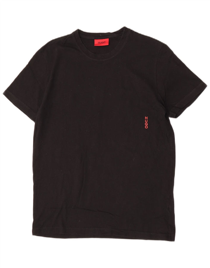 Hugo Boss Herren T-Shirt Top Small Schwarz Baumwolle