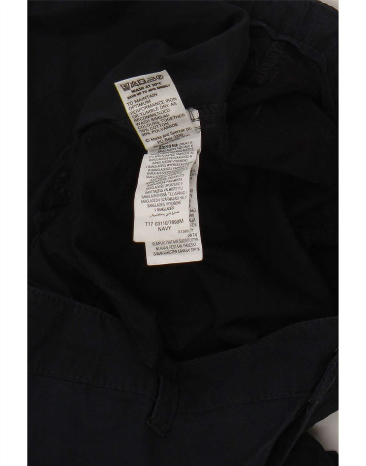 Marks & Spencer Herren Cargoshorts W38 XL Marineblau Baumwolle