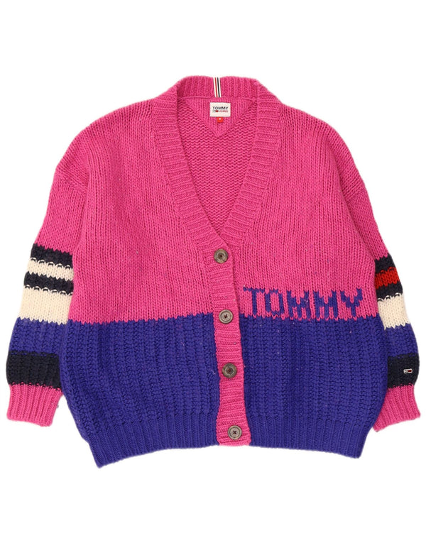 Tommy Hilfiger Damen-Cardigan mit Grafik, Gr. 14, Mittelrosa