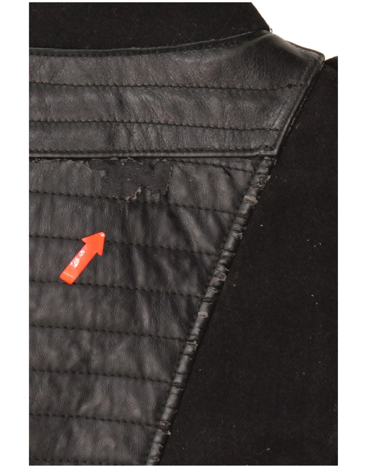 KHUJO Herren-Militärmantel UK 38 Mittelschwarzes Nylon