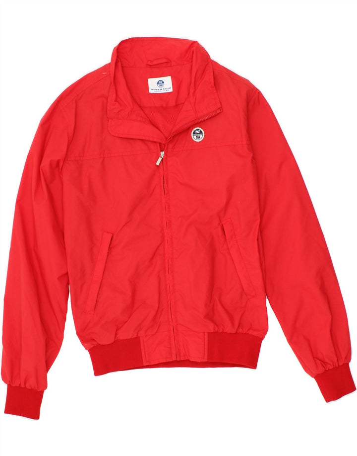 NORTH SAILS Boys Bomber Jacket 13-14 Years Red Polyamide Vintage North Sails and Second-Hand North Sails from Messina Hembry 