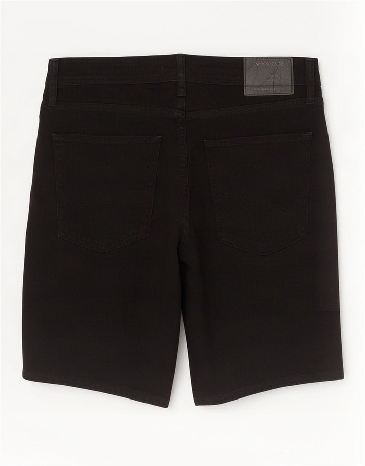 Jack & Jones Herren-Jeansshorts mit normaler Passform, Größe L, W34, schwarze Baumwolle