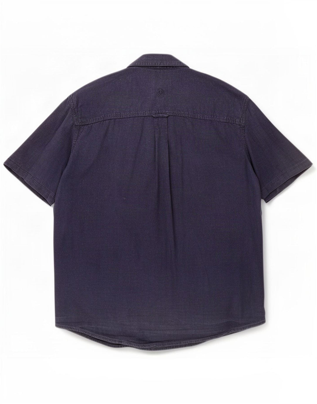 Fat Face Herren-Hemd, kurzärmelig, reguläre Passform, XL, Marineblau, Leinen