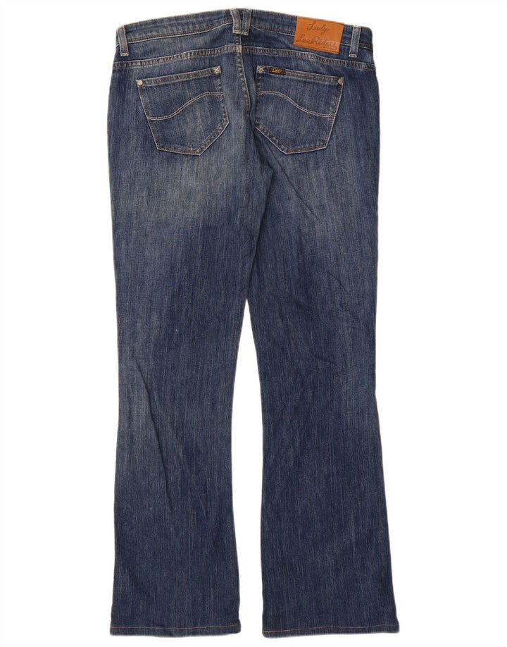 Lee Damen Bliss Bootcut Jeans W31 L35 Blaue Baumwolle