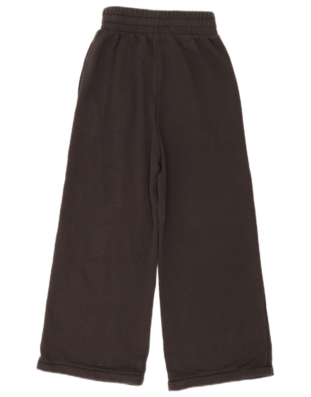 Puma Damen-Trainingshose mit weitem Bein, Größe 2XS, W22, L23, schwarze Baumwolle