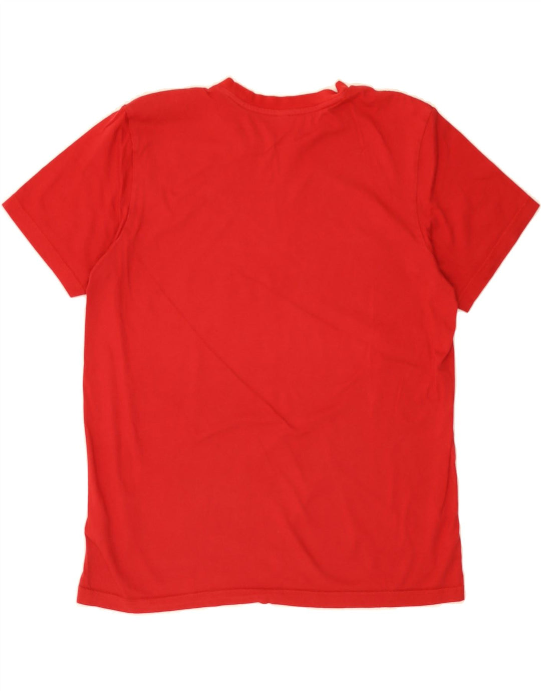 ADIDAS Womens T-Shirt Top UK 14 Medium Red Cotton Vintage Adidas and Second-Hand Adidas from Messina Hembry 