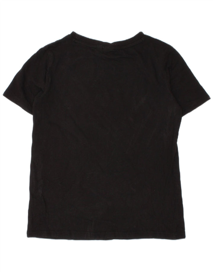 Puma Jungen T-Shirt mit Grafik, 7–8 Jahre, Größe S, schwarze Baumwolle