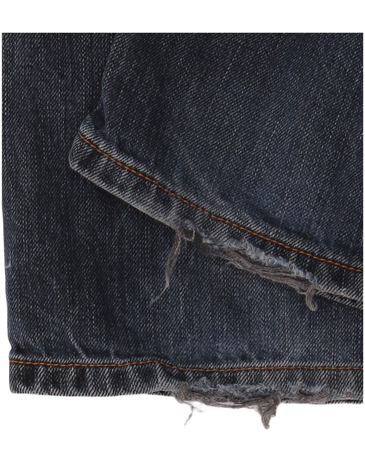 Mustang Herren Straight Jeans W34 L32 Blaue Baumwolle