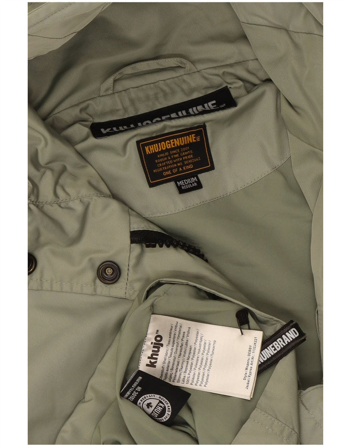 KHUJO Damen-Utility-Jacke mit Kapuze, UK 14, Mittelgrün, Polyester