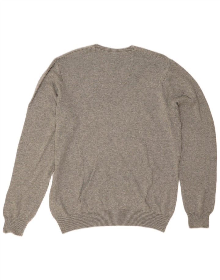 Marks & Spencer Herren Blue Harbor V-Ausschnitt Pullover Pullover Mittelgrau meliert