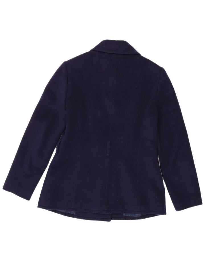 Brooks Brothers Damen Pea Coat US 2 XS Marineblaue Wolle