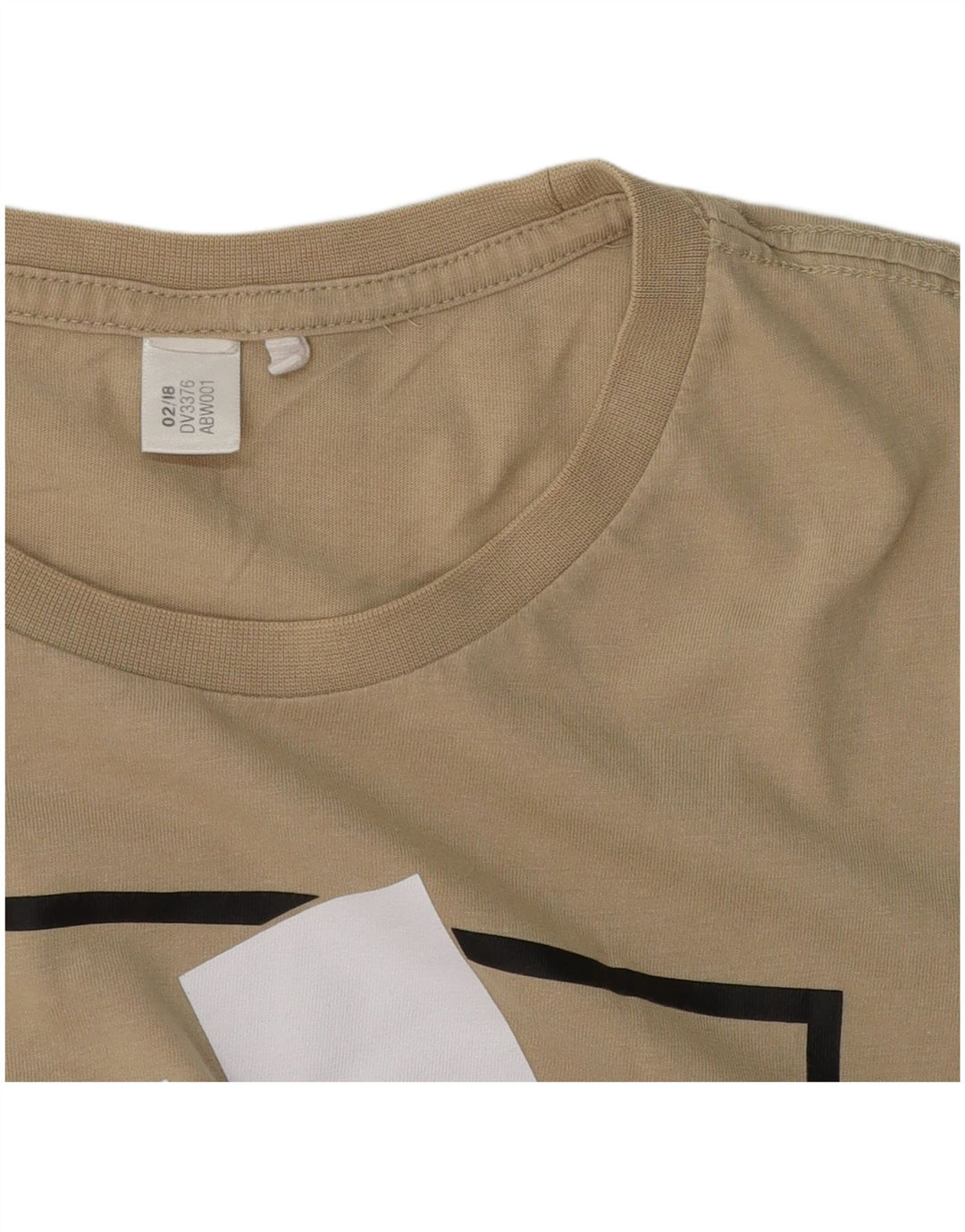 Adidas Herren Grafik T-Shirt Top Large Beige