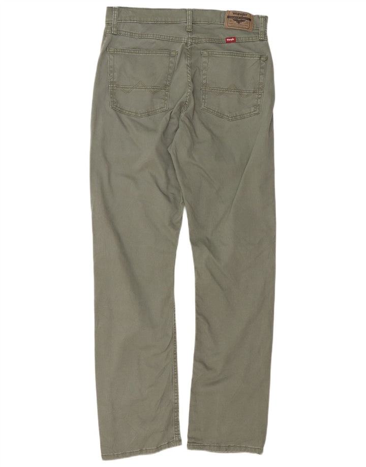 WRANGLER Gerade Freizeithose für Herren, W30, L30, grüne Baumwolle
