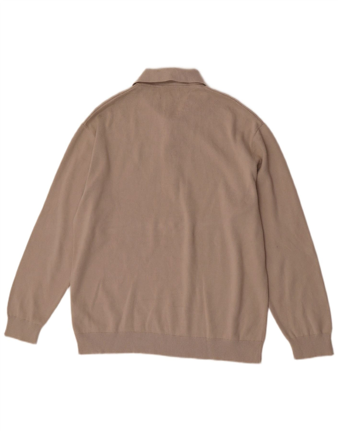 Cos Herren-Pullover mit Rollkragen, entspannter Rollkragenpullover, mittelbeige Baumwolle