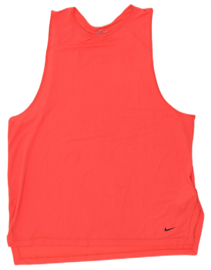 Nike Herren-Weste, Oberteil, groß, rosa, Polyester, Sport