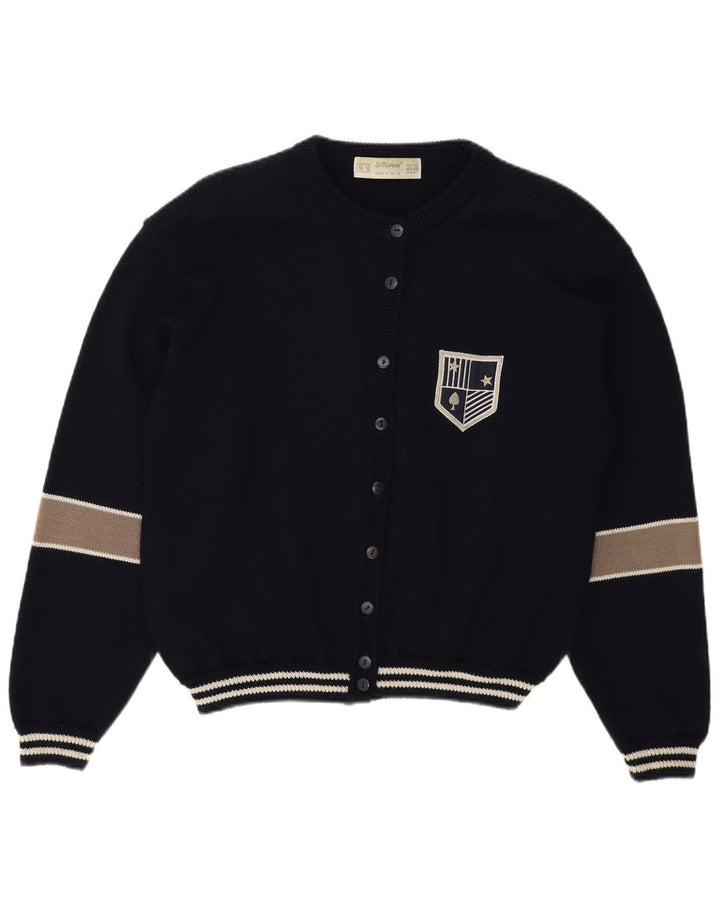 St Michael Damen-Strickjacke, Gr. 16/18, groß, Marineblau, Farbblock