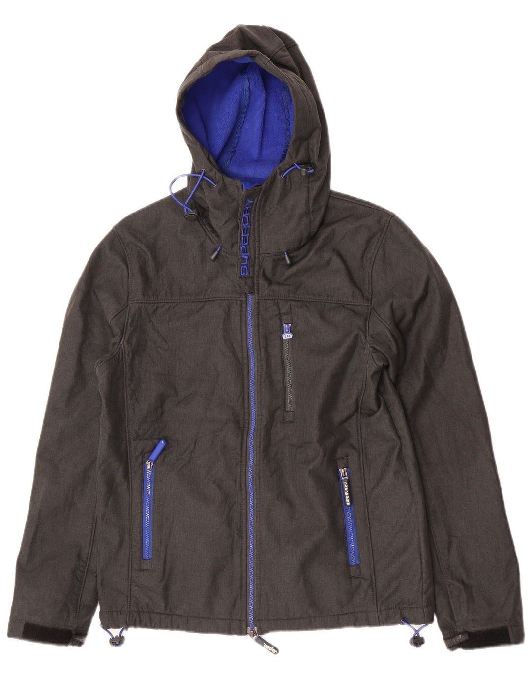 Superdry Herren The Windtrekker Hooded Windjacke UK 38 Mittelgrau