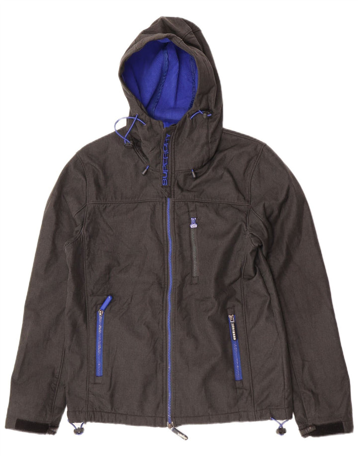 Superdry Herren The Windtrekker Hooded Windjacke UK 38 Mittelgrau