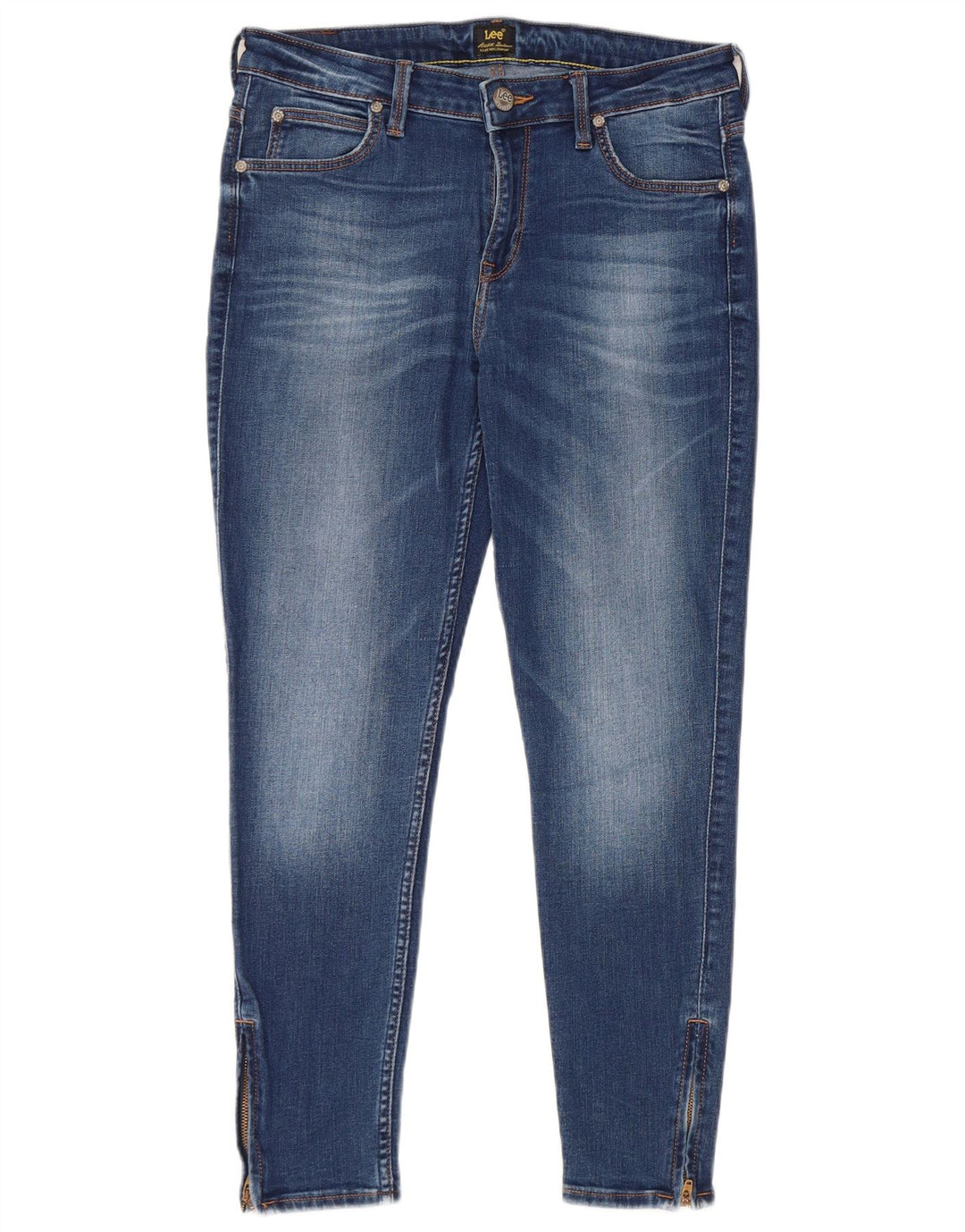 LEE Damen Scarlett verkürzte Jeans W30 L25 Blaue Baumwolle