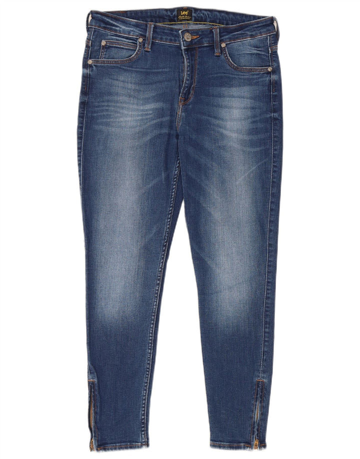 LEE Damen Scarlett verkürzte Jeans W30 L25 Blaue Baumwolle