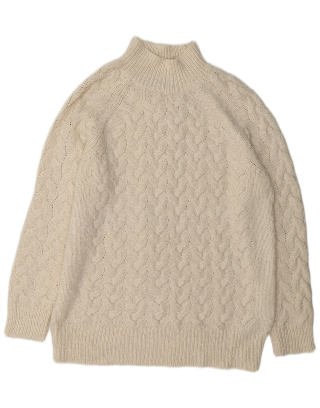 Marks & Spencer Damen-Pullover mit Rollkragen, Gr. 14, Mittel, gebrochenes Weiß, Cl