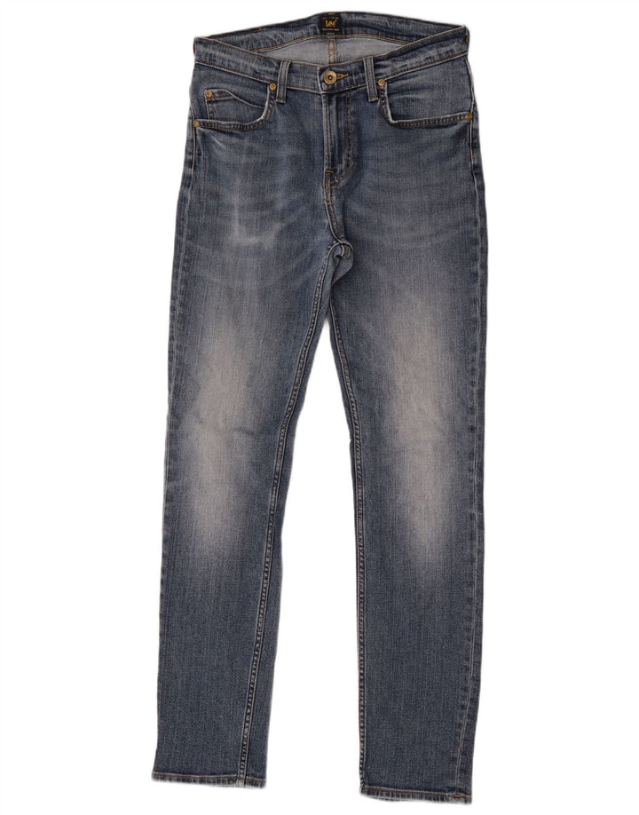 Lee Herren Rider Slim Jeans W29 L32 Blaue Baumwolle