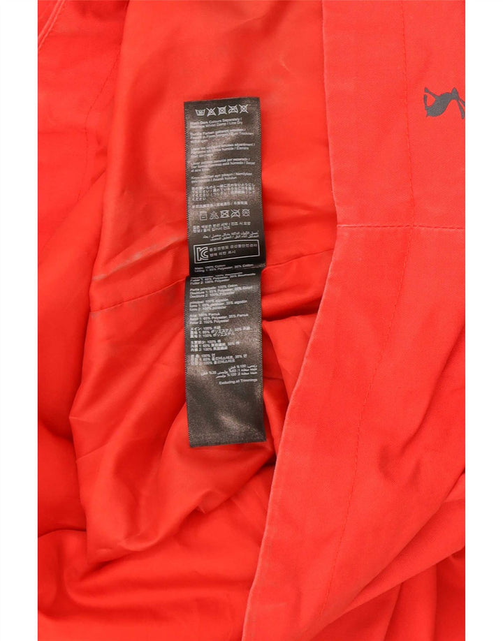 Joules Damen-Regenmantel mit Kapuze, UK 12, mittelrot, Baumwolle