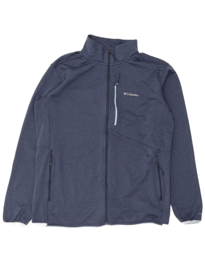 Columbia Herren Omni-Wick Trainingsanzug Top Jacke XL Marineblau
