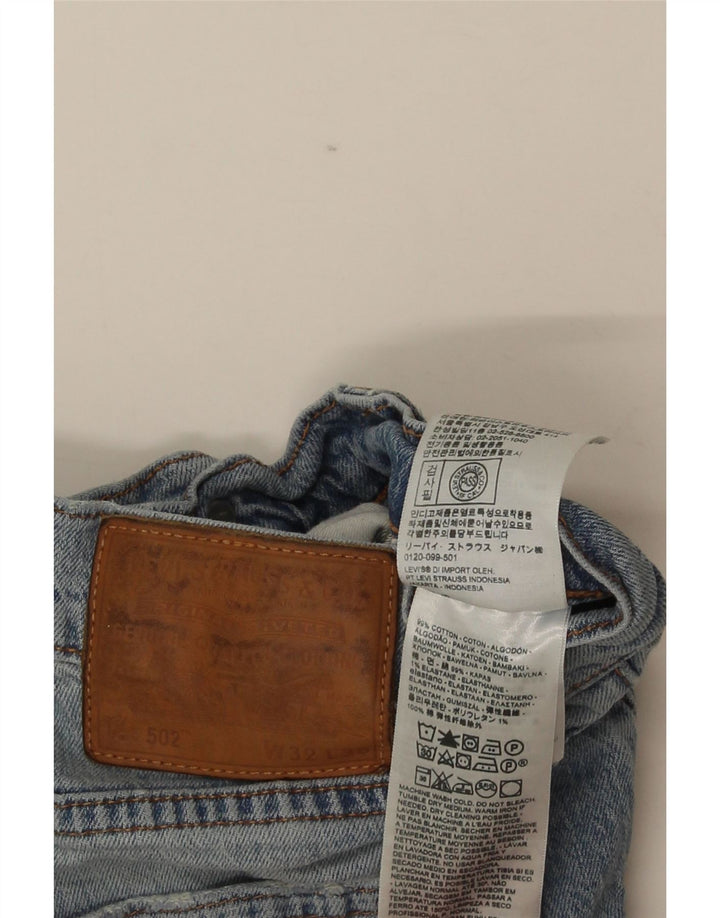 Levi's Herren 502 Straight Jeans W32 L30 Blaue Baumwolle