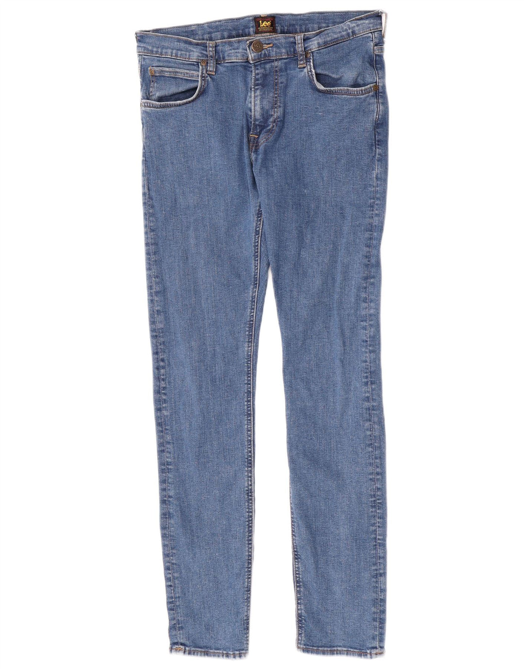 Lee Damen Luke Slim Jeans W31 L32 Blaue Baumwolle