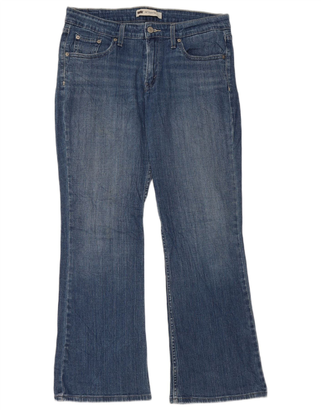 Levi's Damen 518 Super Low Bootcut Jeans W30 L30 Blaue Baumwolle
