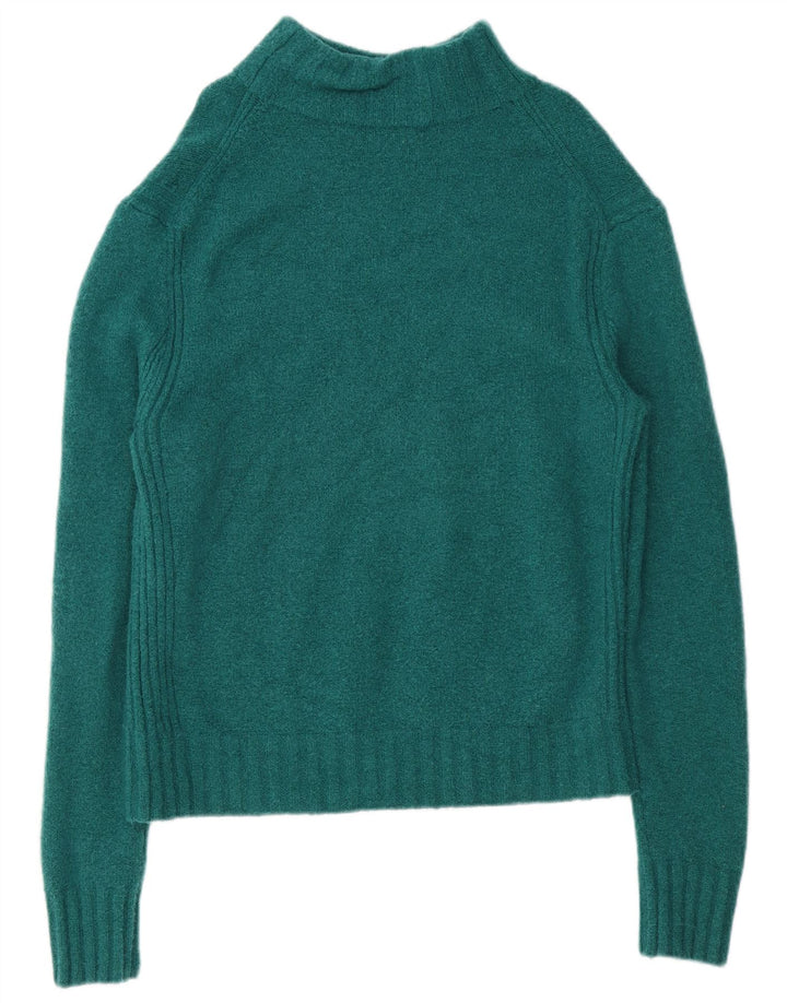 J. Crew Rollkragenpullover für Damen, UK 16, Größe L, grünes Nylon