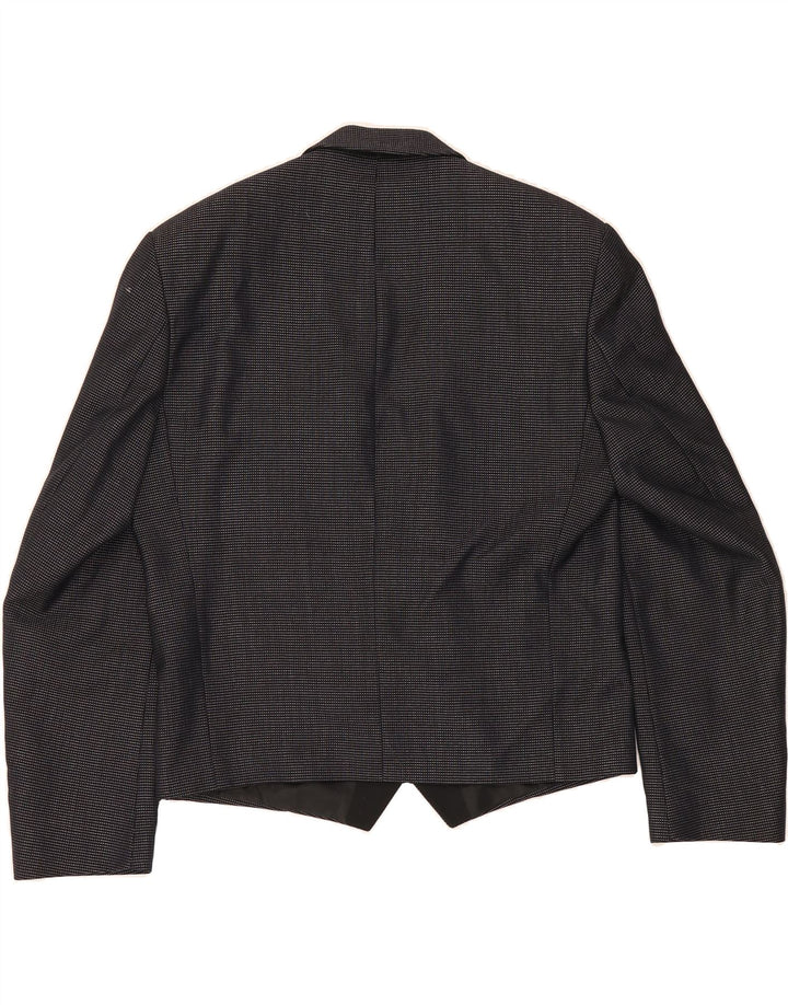 FERKINGHOFF Mens Double Breasted Blazer Jacket EU 50 Large Navy Blue Wool Vintage Ferkinghoff and Second-Hand Ferkinghoff from Messina Hembry 