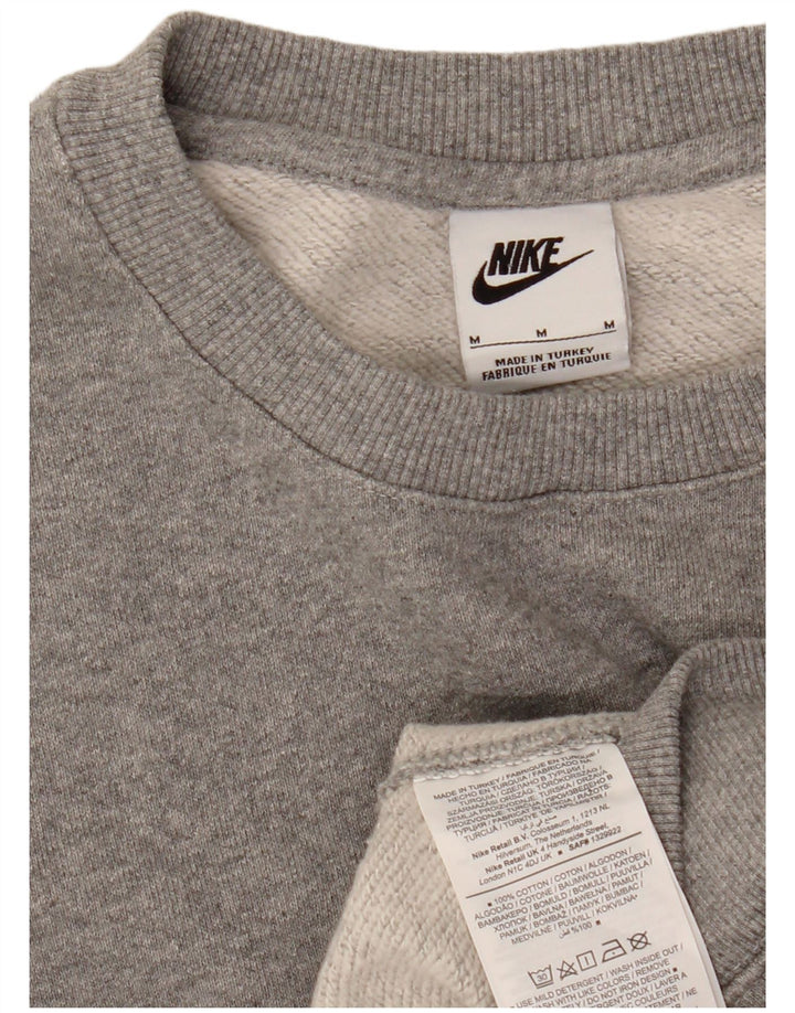 NIKE Damen-Sweatshirt in Übergröße, Größe UK 14, mittelgraue Baumwolle