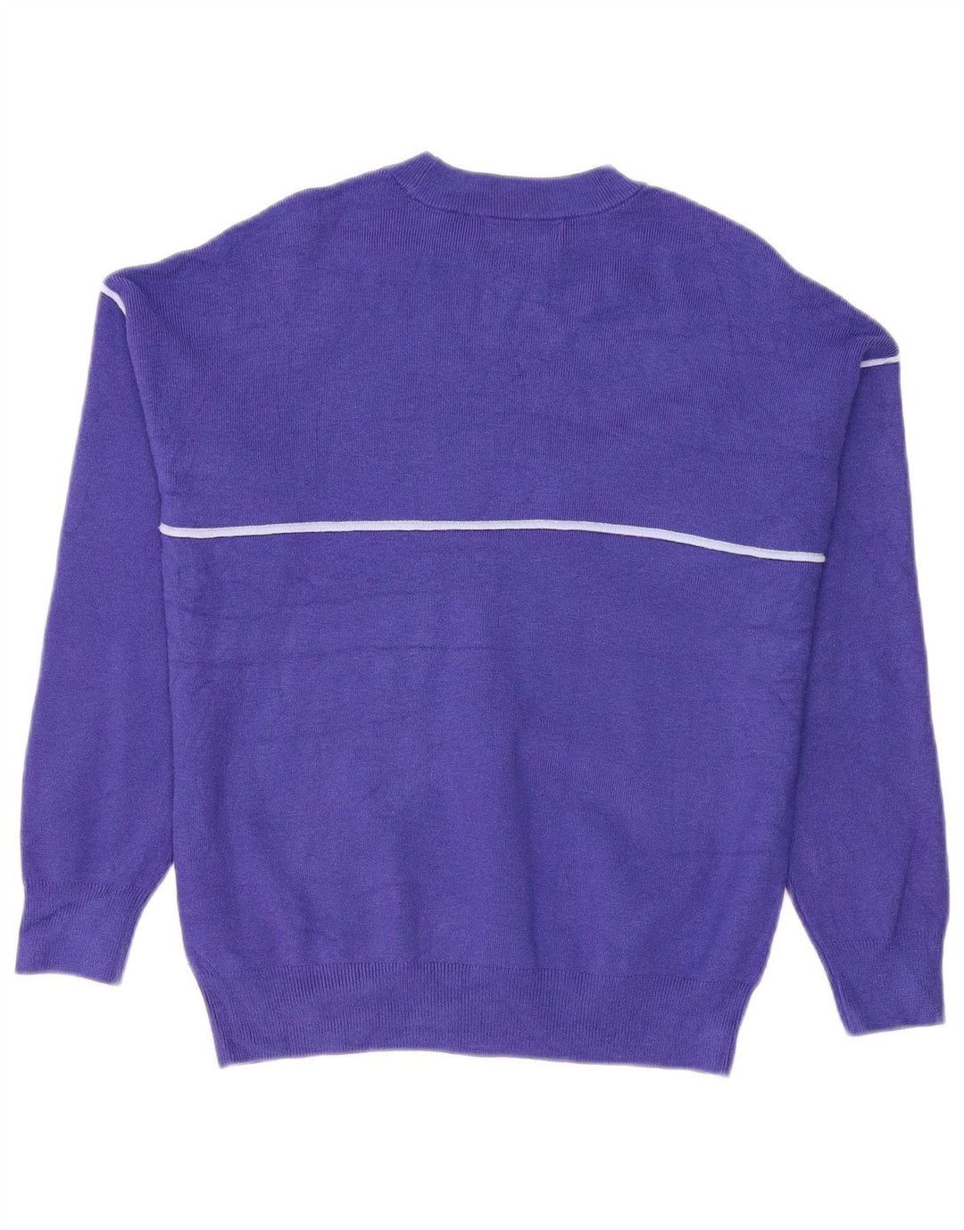 Marks & Spencer Damen-Pullover mit Rundhalsausschnitt, UK 14, mittelblaue Viskose