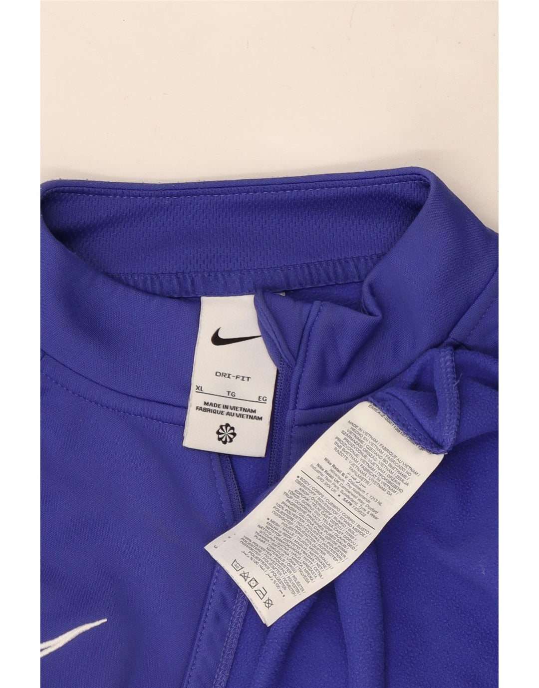 NIKE Herren Dri Fit Pullover-Trainingsanzug mit Reißverschluss, XL, blau, Polyester
