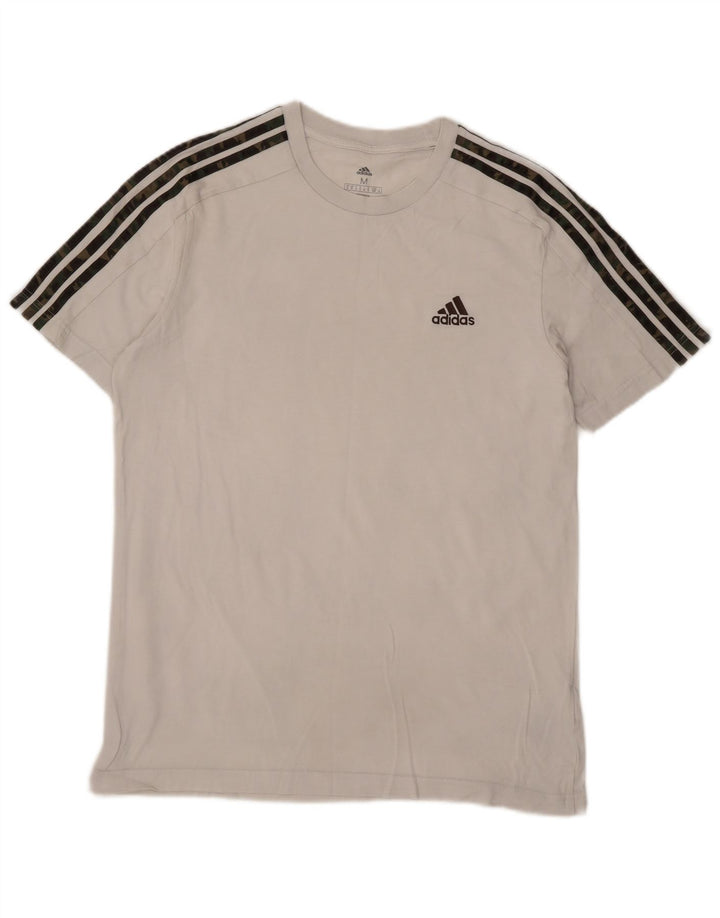 Adidas Herren T-Shirt Top Mittelweiße Baumwolle