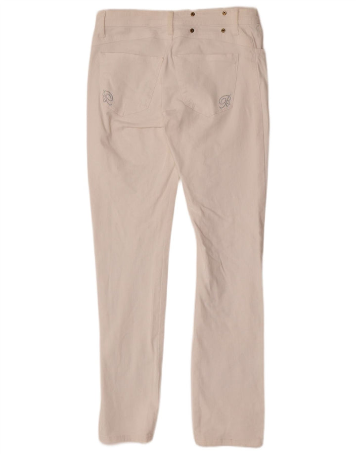 Blumarine Damen Slim Jeans IT 44 Medium W30 L33 Weiße Baumwolle